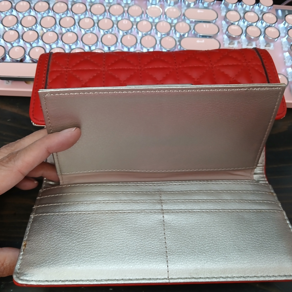 Nine West Red Quilted Clutch - Picture 3 of 4